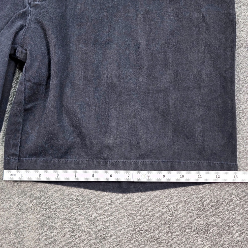 Chaps Ralph Lauren Chino Shorts‎ Mens 36 Navy Blue Good Cotton Flat Front 70901M - Picture 6 of 16